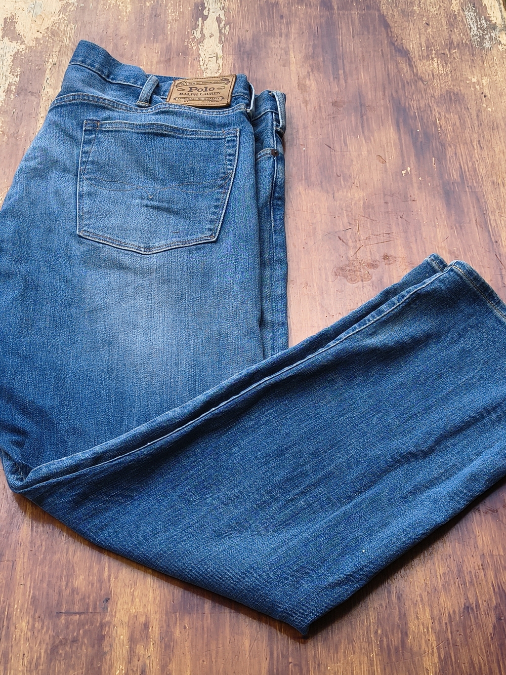 Polo by Ralph Lauren Mens Dark Blue Straight Jeans